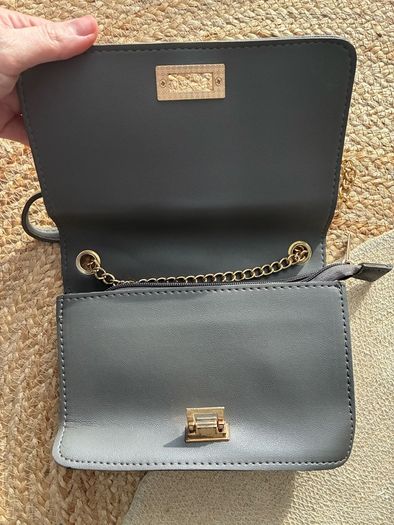 grey crossbody bag
