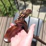 Unique Handmade Walking Stick, Dragon Handle, Never Used Image 5