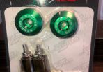 Motorcycle bar ends Strada green