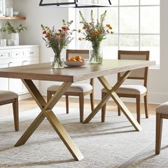 Gold X-Type Metal Table Legs 86x80 cm up to 250kg