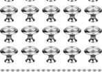 20 Pieces 30mm Cabinet Knobs, Round Mushroom Drawer Knobs Handles for Kitchen Cabinet Drawer Wardrobe Furniture (FREE POSTAGE)