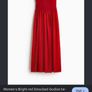 H&M bright red/orange smocked maxi Image 2