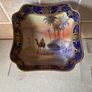 Antique 1920's Handpainted Desert scene with Colbalt blue edging & 24ct gold gilding Image 6