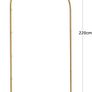 Balloon Arch Backdrop Stand,2.2m Height Gold Metal Arch Stand for Wedding,Christmas,Birthday Party Ceremony Bridal Baby Shower Event Decor (Balloons not included) Image 2