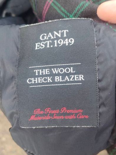 Gant Classic Weekend Check Wool Blazer