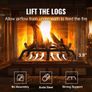 Fireplace Log Grate, 21 inch Heavy Duty Fireplace Grate with 6 Support Legs, 3/4" Solid Powder-coated Steel Bars Image 3