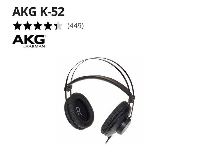 Headphones - AKG K52