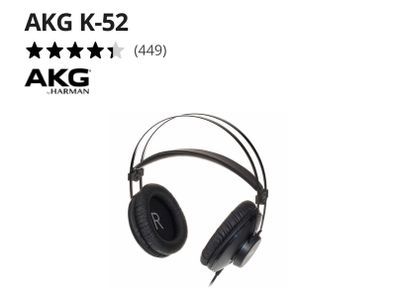 Headphones - AKG K52