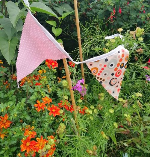 Bunting for  Garden Parties, Communions, Confirmations, Indoors