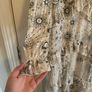 Beautiful white celestial pattern dress with sparkle. Sun and stars. Size 10. New look Image 4