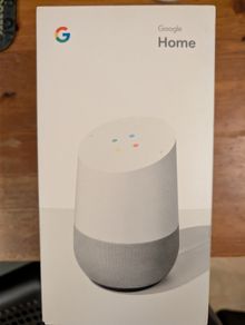 Google Home Speaker with Box