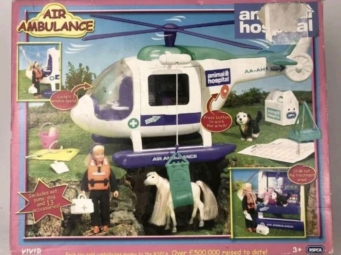 RSPCA Animal Hospital Air Ambulance & Scooter Rescue + Accessories boxed New