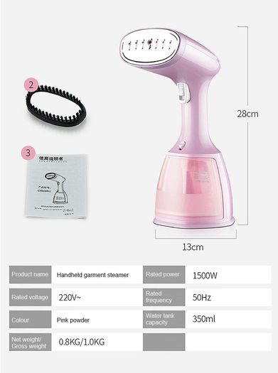 saengQ Steam Iron Garment Steamer Handheld Fabric 1500W Travel Vertical 280ml Mini Portable Home Travelling For Clothes Ironing
