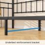 Metal Single Daybed Frame 3ft Sofa Bed Frame 90x190 cm Bed Steel Slats Image 7