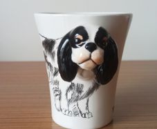 Cavalier King Charles Spaniel 3D ceramic mug / "My best friend"