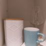 White ceramic storage jar with airtight lid cost 11euro Image 8
