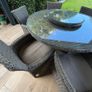 Rattan Round Table and 6 Chairs Image 2