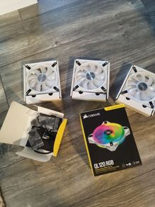 Corsair white QL120 LED Fans Set (white fans)
