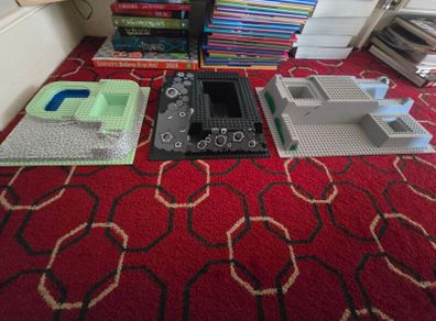 Lego compatible boards x 3