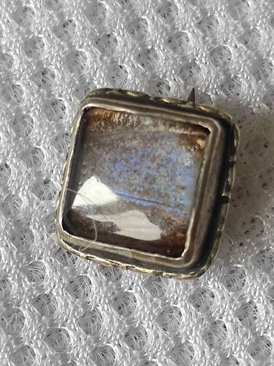 Small sterling silver brooch