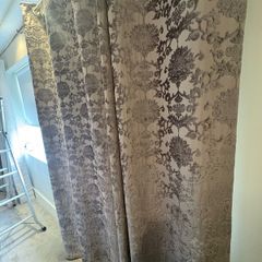 grey curtains