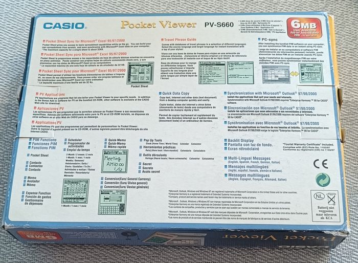 Casio pocket viewer PV-S660