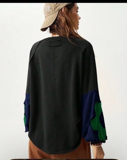Fab Bohemela Black Sweatshirt Size XL