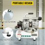9L 550W Silent Air Compressor Portable Oil-free Air Compressor Pump Safe Solenoid Valve Workshop Repair Tire Inflation Image 7