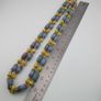 Vintage Venetian Style Skyblue & Yellow Trade Beads Necklace Image 9