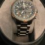 Citizen Promaster Navihawk A-T Ion Plated Bracelet Watch eco drive radio controlled brand new Image 2