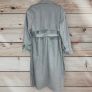 4th Arq BODHI Suede Trench Coat Smoky Blue Image 3