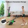 Upgraded Folding Exercise Bike with 16-Level Adjustable Magnetic Resistance, 330/350LBS Quiet Foldable Indoor Cycling Bike, Fitness Stationary Bike with LCD Display & Large Comfortable Seat Cushion Image 8