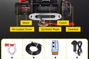 13500 LBS 12V Electric Winch 27M/92FT Synthetic Tow Rope Lifting Treuils Hoist for 4X4 Car Trailer ATV Truck Off Road Boat