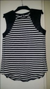 Brand new Stella Marina leather shoulders top size UK10 EU38 Postage included