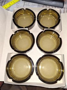 15 new Old Stock Pub Bar Smokie Glass Ashtrays Price for the lot, Postage Available,