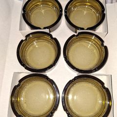 15 new Old Stock Pub Bar Smokie Glass Ashtrays Price for the lot, Postage Available,