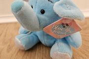 Plush soft toy Blue Nose Friends elephant blue new