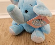 Plush soft toy Blue Nose Friends elephant blue new