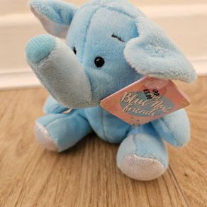 Plush soft toy Blue Nose Friends elephant blue new