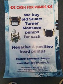 We Buy Old Stuart Turner Monsoon Shower Pumps