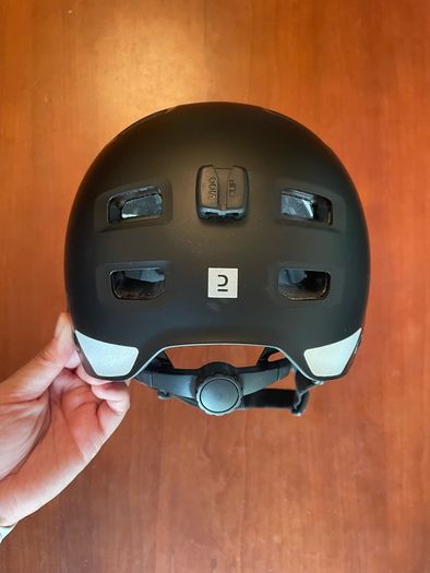 Declathon BTWIN Bowl City Cycling Helmet 500 - Black