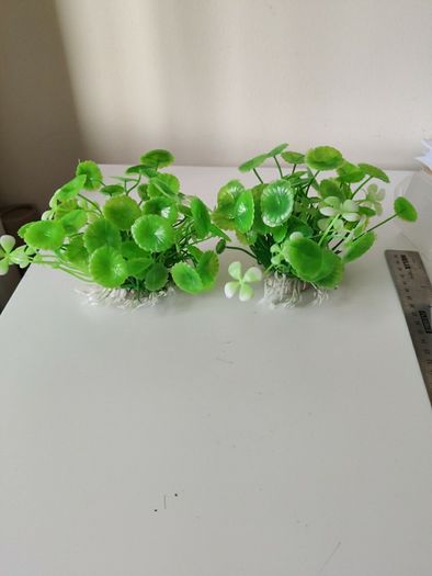 Plastic Aquarium Decorations Multicolor Artificial Plants