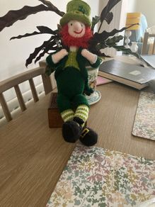Leprechaun hand knit by me