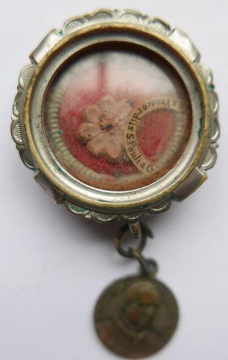Antique Relic of Ex Praecordiis S.Paulia - Reliquary - Saint