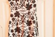 Black and white cotton summer dress, Small size