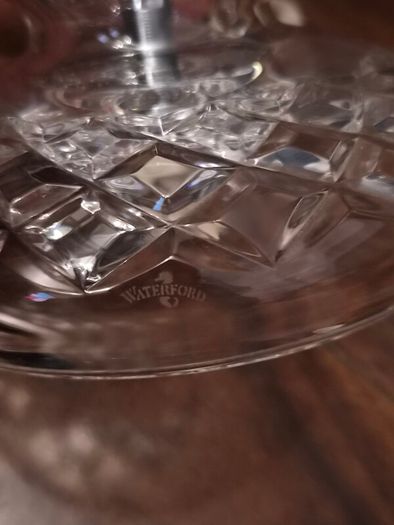 Genuine Waterford Crystal 2 piece Hurricane Lamp