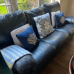 navy sofa recliner