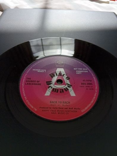Back to Bach 7" vinyl single PROMO The sounds of Lancashire