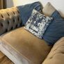 Chesterfield Arm Chair and Footstool Image 2