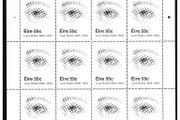 2009 Ireland Birth Centenary of Louis Braille Commemorative Stamp Sheetlet Plate 1A Mint Never Hinged (MNH). Note Stamps also have braille on each stamp